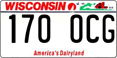 WI license plate 170OCG
