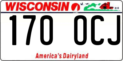 WI license plate 170OCJ