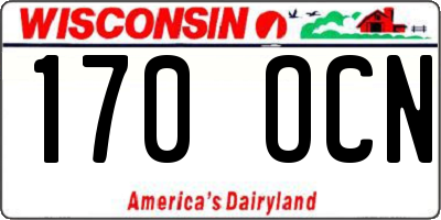 WI license plate 170OCN