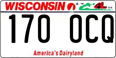 WI license plate 170OCQ