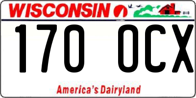 WI license plate 170OCX