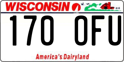 WI license plate 170OFU