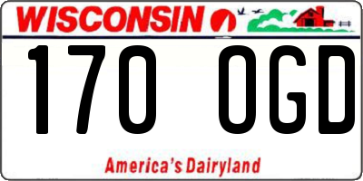 WI license plate 170OGD