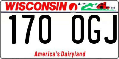 WI license plate 170OGJ