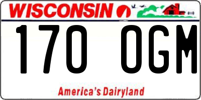 WI license plate 170OGM