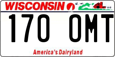 WI license plate 170OMT