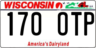 WI license plate 170OTP