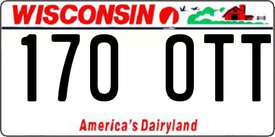 WI license plate 170OTT