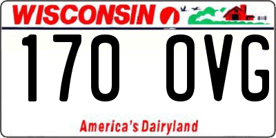 WI license plate 170OVG