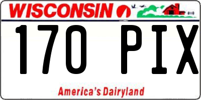 WI license plate 170PIX