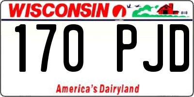 WI license plate 170PJD