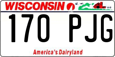 WI license plate 170PJG
