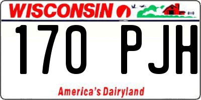 WI license plate 170PJH