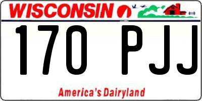 WI license plate 170PJJ