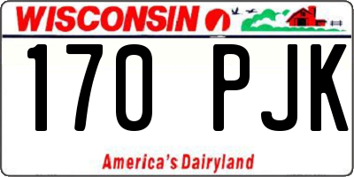 WI license plate 170PJK
