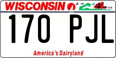 WI license plate 170PJL