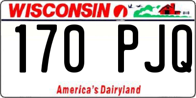 WI license plate 170PJQ