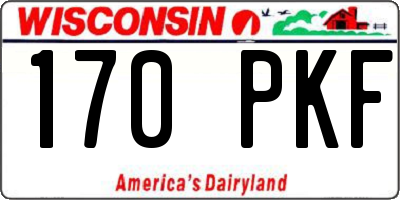 WI license plate 170PKF