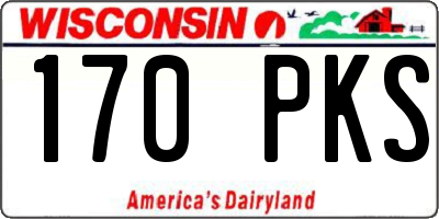 WI license plate 170PKS