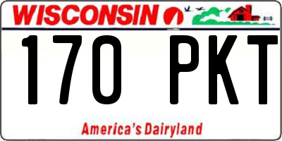 WI license plate 170PKT
