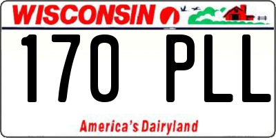 WI license plate 170PLL