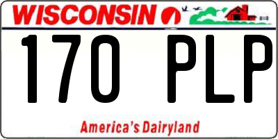 WI license plate 170PLP