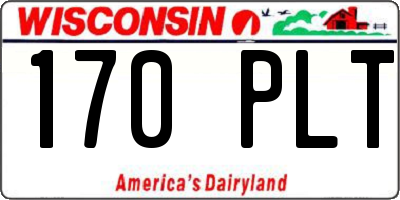 WI license plate 170PLT