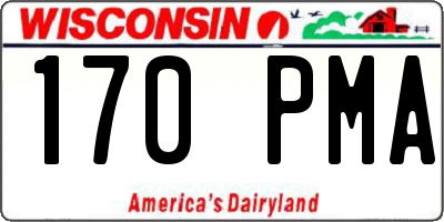 WI license plate 170PMA