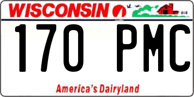 WI license plate 170PMC