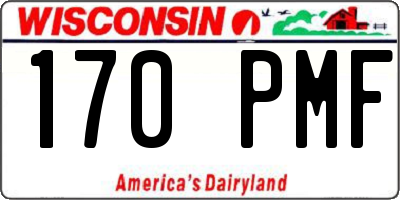 WI license plate 170PMF