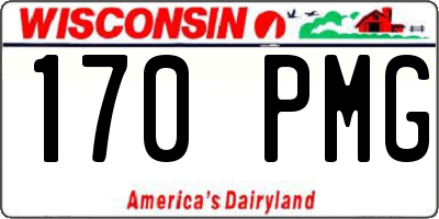 WI license plate 170PMG