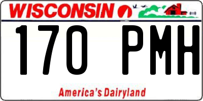 WI license plate 170PMH