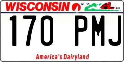 WI license plate 170PMJ