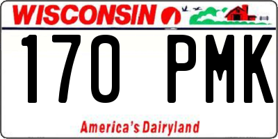 WI license plate 170PMK