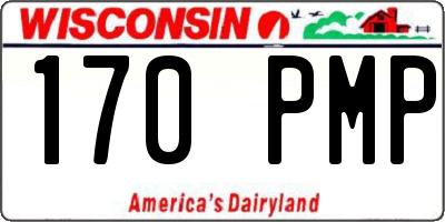WI license plate 170PMP