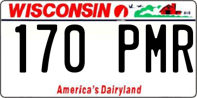 WI license plate 170PMR