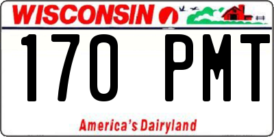 WI license plate 170PMT