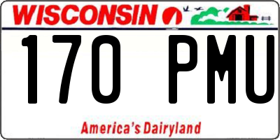 WI license plate 170PMU