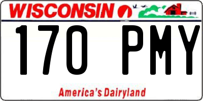 WI license plate 170PMY