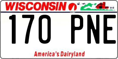 WI license plate 170PNE