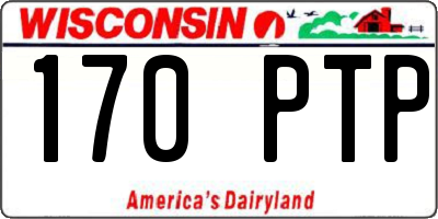 WI license plate 170PTP