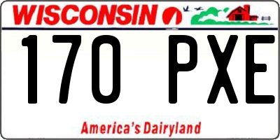 WI license plate 170PXE