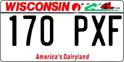 WI license plate 170PXF