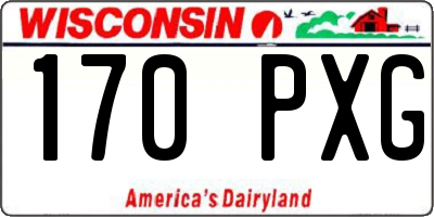 WI license plate 170PXG