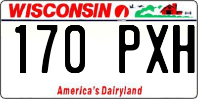 WI license plate 170PXH