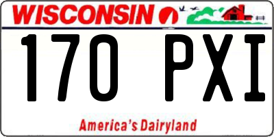 WI license plate 170PXI