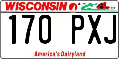 WI license plate 170PXJ