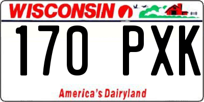 WI license plate 170PXK
