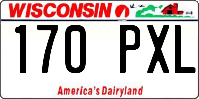 WI license plate 170PXL
