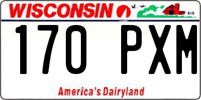 WI license plate 170PXM